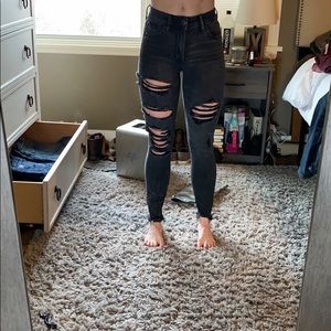 Black jeggings